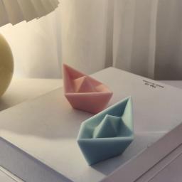 Molde de silicone para navio de oração, barco de papel 3d, sabão, vela perfumada, decoração de casa, artesanato, ferramenta de decoração de bolo diy - Image 4