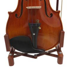 Suporte de violino ajustável portátil tamanho completo acessórios instrumento cordas retrátil dobrável suporte esponja almofada - Image 3