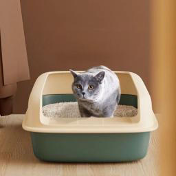 Caixa de areia para gatos, tamanho pequeno, anti-respingos, caixa de areia para animais, bandeja para gatinhos - Image 6