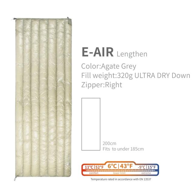 Saco de Dormir AEGISMAX Ultraleve e Ultra Seco para Camping e Caminhadas - Envelope Unisex 10D, 6 Graus, 800FP