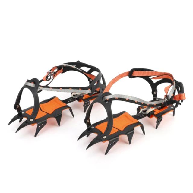 Aço Inoxidável Ice Snow Crampon Gripper Escalada Antiderrapante 12 Dentes