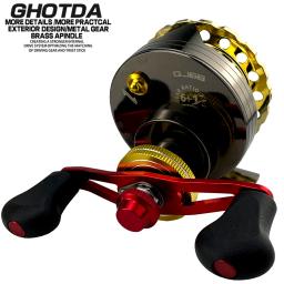 Ghotda jangada carretel de pesca ao ar livre jangada de gelo acessórios de pesca carretel de metal roda de pesca de inverno equipamento de mercadorias - Image 1