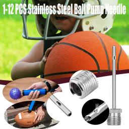 Agulha inflator agulha bola de futebol inoxidável aço basquete agulhas bola bomba esportes crianças tênis bolas bicicleta bomba - Image 1