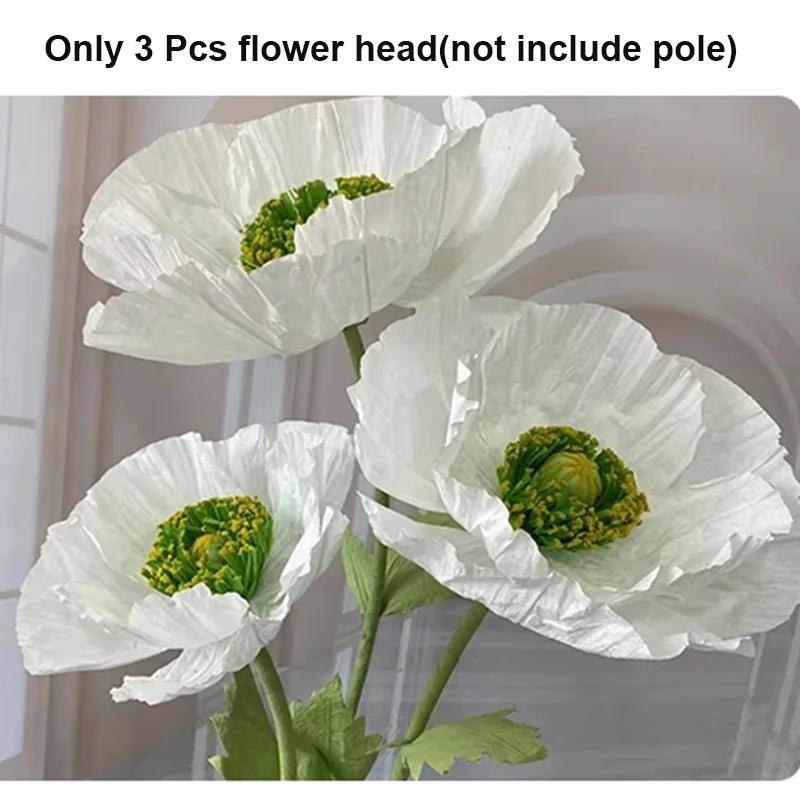Decoração de Casamento: Painel de Flores de Papel Poppy para Festas e Exibições em Casa