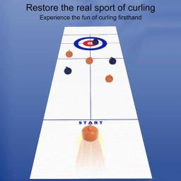 Curling de mesa para crianças e adultos, jogos de tabuleiro divertidos, discos shuffleboard, 8 16 rolos - Image 1