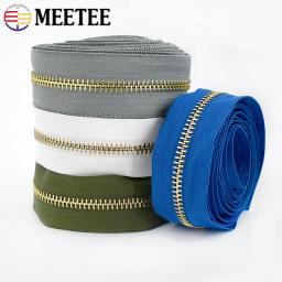 Meetee-Zíperes decorativos coloridos para costura, fecho Ziper dourado, kit de reparo, substituição de roupas, n ° 5, n ° 5, fitas coloridas - Image 6
