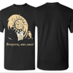 Clair obscur expedição 33 esquie gamer vintage masculino t camisa casual manga curta o pescoço camiseta de algodão impressão topos - Image 5