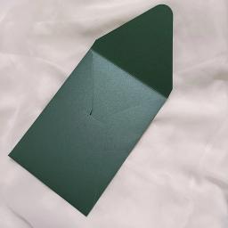 Envelope de cartão de convite vertical para festa, papel pérola V-Flap, saco de papel colorido personalizado, grosso brilhante, verde, 136x195mm, 50x - Image 6
