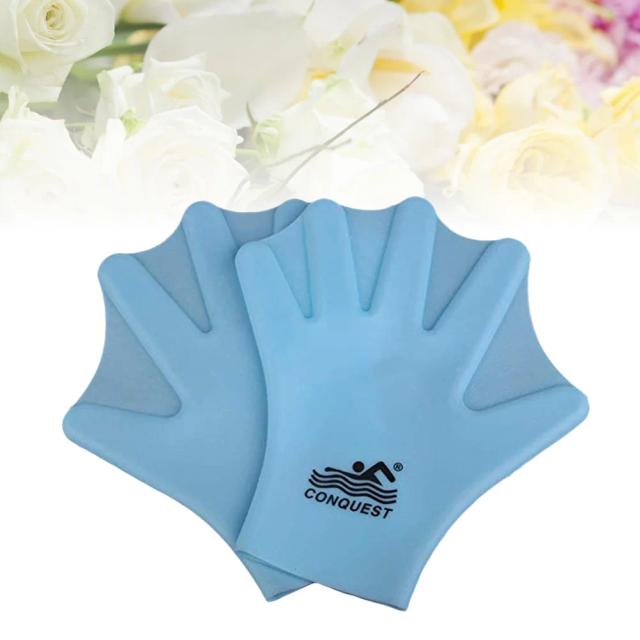 Luvas de Silicone para Natação e Mergulho - Resistente à Água para Treinamento Adulto (1 Par)