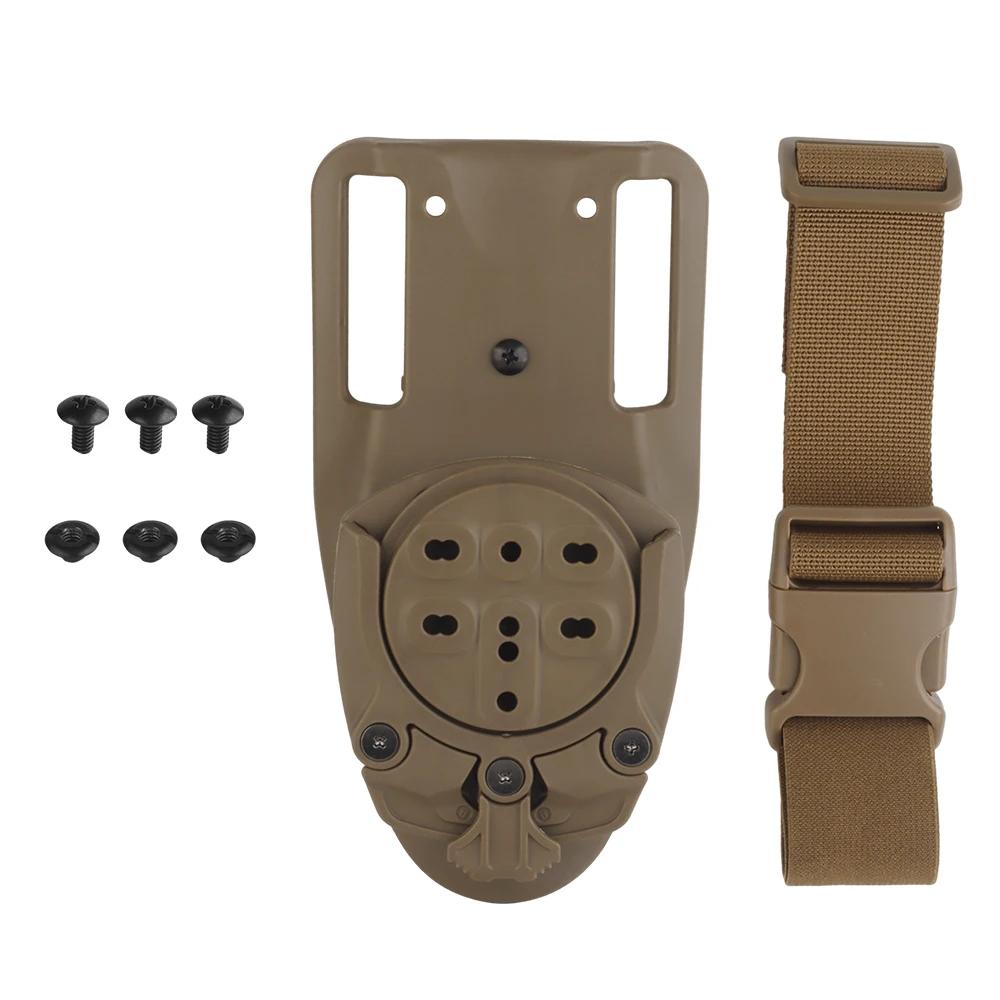 Adaptador de código G para caça e airsoft, base de 360 graus, coldre tático, com plataforma qls, acessórios para cinto - Image 1