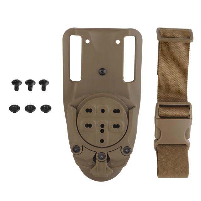 Adaptador G para Caça e Airsoft com Base de 360 Graus e Coldre Tático - Acessórios QLS para Cinto