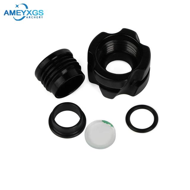 Abertura Peep Visão para Caça: Lentes Inner Core Cluster e Acessórios para Arcos Compostos de 37 a 45 Graus com Multiplicadores 4x, 6x e 8x