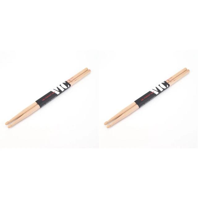 Varas de Tambor para Bateria Acústica em Madeira com Ponta - Peso Ideal e Pitch, Tamanhos 5A e 7A