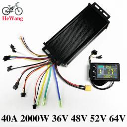 36v 48v 52v 60v 40a 2000w e-bike motor sem escova controlador de onda senoidal com display lcd colorido s866 para e-mountain bike scooter - Image 3