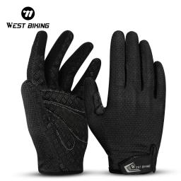 Bicicleta OCIDENTAL-Luvas Respiráveis de Ciclismo Esportivo para Homens e Mulheres, Antiderrapante, Tela Sensível Ao Toque, MTB, Bicicleta de Estrada, Ao Ar Livre, Corrida, Bicicleta - Image 1