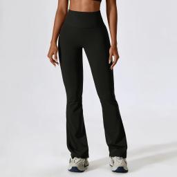 Cintura alta Yoga Bell-Bottoms para Mulheres, apertado, arranhar bunda levantamento, dança calças justas, calças desportivas, correndo Leggings, respirável Fitness Leggings - Image 5