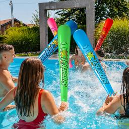 Bastão De Beisebol Inflável, Vara De Martelo, Brinquedo De Balão, Festa De Carnaval, Presentes De Aniversário Das Crianças, Jogo De Água, Piscina, 6Pcs, Conjunto - Image 4