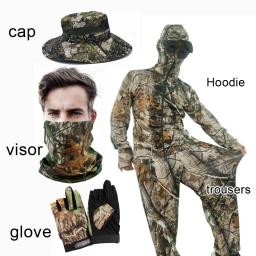 3D biomimética camuflagem pesca, caça, observação de pássaros, terno de camuflagem sniper, terno de camuflagem tática respirável - Image 2
