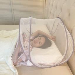 Rede anti-mosquito dobrável para dormir na cabeça, rede de mosquito portátil para cama, verão, novo, 2021 - Image 4