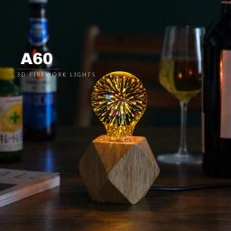Lâmpadas incandescentes LED para decoração de férias, efeito de fogos de artifício 3D, lâmpada retro vintage, E27, AC 110V, 220V, G80, G125 - Image 4
