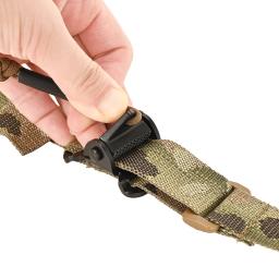 Estilingue modular de rifle de 2 pontos, gancho de choque resistente, alça de ombro acolchoada, aba de tração rápida ajustável, acessórios de caça de paintball - Image 6