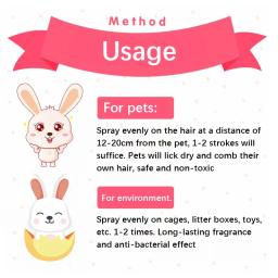 Novo conjunto completo de suprimentos para coelho, limpeza, desodorização, coelhos para animais de estimação, spray antelíntico externo, inibindo substâncias nocivas - Image 5