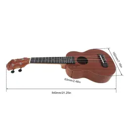 Ukulele soprano/ukulele, de madeira, 15 trastes, 4 cordas, corda de violão havaí, instrumento musical, 21 polegadas - Image 3