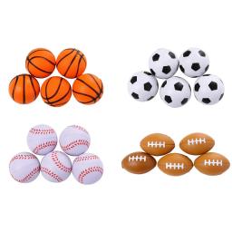 Bolas Bouncy do rugby para crianças, mini basquetebol, bola do aperto, brinquedo engraçado, esponja do plutônio, futebol, criança - Image 1