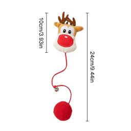 Brinquedo do gato do luxuoso do Natal com sino, Bastões interativos do animal de estimação, Tease bonito, Santa dos desenhos animados, Decoração da árvore do Natal, Ano novo - Image 6
