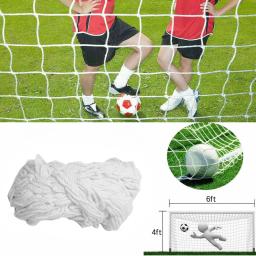 Rede do cargo do objetivo do futebol para esportes ao ar livre, rede do treinamento do fósforo para a equipe de futebol júnior, polipropileno branco, 1.8mx2. 2m, 6x4ft - Image 6