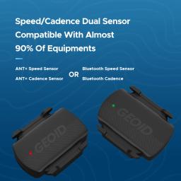 GEOIF CS600 Sensor inteligente de velocidade e cadência de ciclismo Bluetooth 5.0/ANT + Transmissão de modo duplo Sensor de velocidade de bicicleta à prova d'água - Image 2