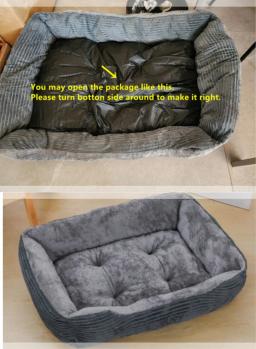 Cama de pelúcia quadrada para Pet, Canil para cães de médio e pequeno porte, Almofada do sofá, Acessórios para animais de estimação - Image 5