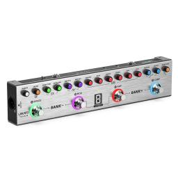 Pedal multiefeitos de baixo LEKATO, pedal de efeitos de baixo com 36 predefinições, 4 módulos editáveis, amplificador, compressor, mod, espaço, reverberação - Image 3