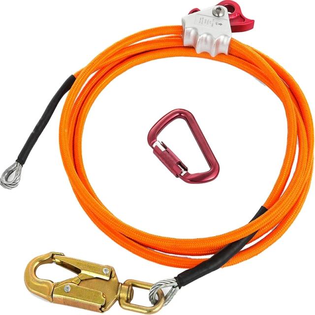 Kit de Linha de Flip com Núcleo de Aço para Escalada Ajustável, Ideal para Arboristas e Escaladores de Árvores ao Ar Livre