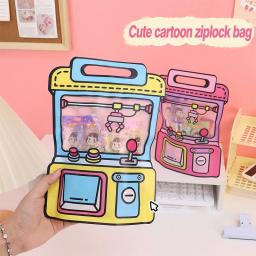 Saco De Embalagem De Presente Criativo, Forma De Mochila Bonito Dos Desenhos Animados, Doces, Lanche, Sacos Auto-Bloqueio Para Crianças, Decoração De Festa De Aniversário, Saco De Presentes, 10Pcs - Image 2