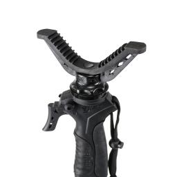Caça gun resto shotgun 360 graus rifle titular v jugo em forma de cabeça de tripé resistente acessórios de montagem superior para tiro vara - Image 5