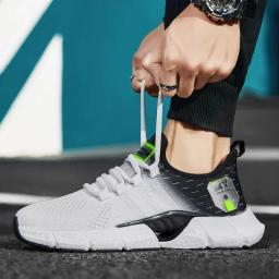 Tênis de corrida antiderrapante masculino, tênis de corrida leve e suave, casual para esportes ao ar livre, resistente ao desgaste de caminhada, escolha - Image 3