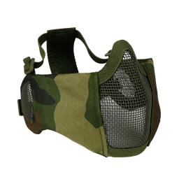 Máscara de Airsoft tático para Paintball, metade do rosto, malha de aço de baixo carbono, máscaras protetoras confortáveis, CS - Image 5