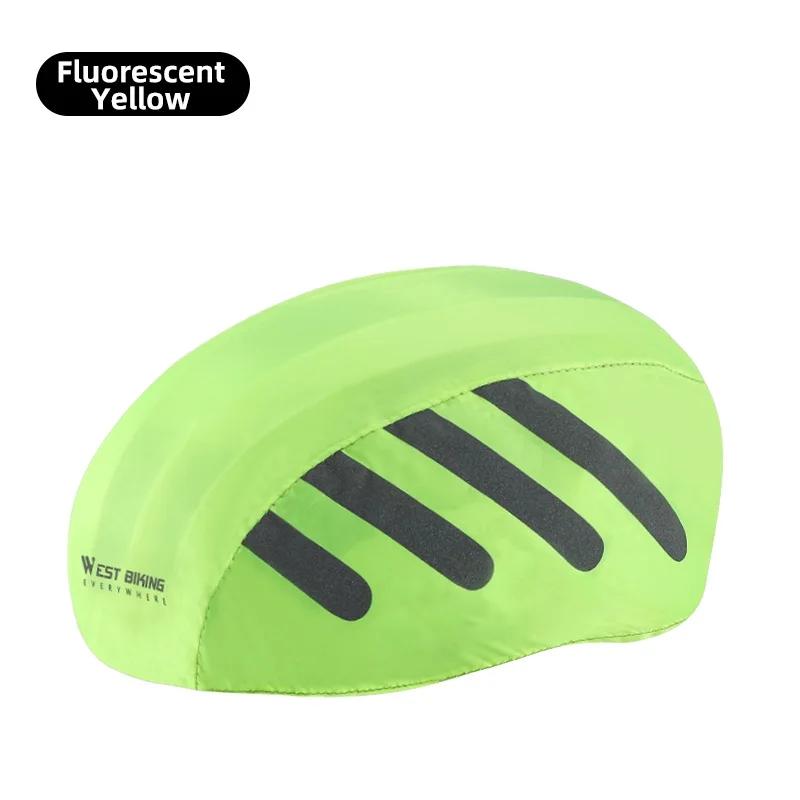 West biking capacete de bicicleta capa de chuva à prova dwaterproof água mtb estrada capacete protetor reflexivo boné segurança acessórios ciclismo - Image 1