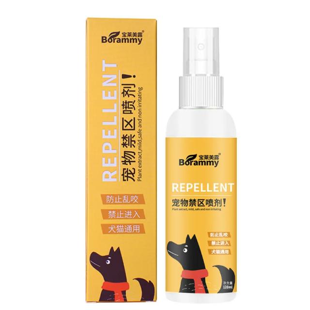 Spray Repelente Baolai Meilu Pet para Gatos e Cachorros - 120ml, Antiderrapante e Exclusivo para Ambientes Domésticos