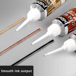 Pigmento de vidro tridimensional delineando caneta, pintura de metal, não assar, impermeável, pintado à mão cerâmica, 3D, 20ml - Image 4