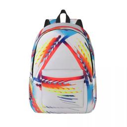 Jogadores de bola de futebol Mochila para homens e mulheres, Saco escolar resistente à água, Saco de impressão do esporte do futebol universitário - Image 1