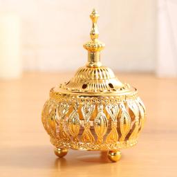 Metal laço esculpido incenso queimador, aromaterapia difusor, artesanato ornamentos, Oriente Médio, ioga, estúdio, decoração de casa - Image 4