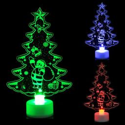 Colorido piscando LED boneco lâmpada, mini luzes noturnas, ornamento de natal, festa de aniversário, decoração de ano novo, iluminação festiva - Image 4