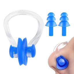 Soft Silicone Natação Tampões, Nariz Clip, protetor, impermeável, Proteção Ear Plug Set, Surf Diving Acessórios - Image 1