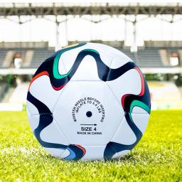 Resistente ao desgaste de futebol costurado à máquina, bola de futebol profissional, PU futebol esportivo, antiderrapante para brincadeiras internas e externas, tamanho 4 e 5 - Image 3