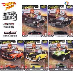 Hot Wheels modelo de carro boulevard 25 séries ford mustang chefe porsche coleção liga carros modelo ornamento menino brinquedos aniversário presente - Image 1
