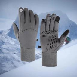 Luvas de inverno com tela sensível ao toque, resistentes à água, à prova de vento, térmicas para corrida, esqui, ciclismo, direção, caminhadas, presentes quentes para homens e mulheres - Image 1