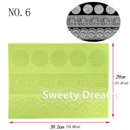 18 Estilos Molde de Silicone Esteira de Renda Fondant Ferramentas de Decoração de Bolo Biscoitos Cupcake Renda de Açúcar Esteira de Assar Bolo de Casamento - Image 5