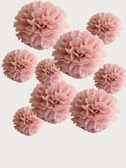 Elegante Paper Flower Ball para casamento e decoração de festa, perfeita para arranjo de cenas e decoração suspensa, 9pcs - Image 5